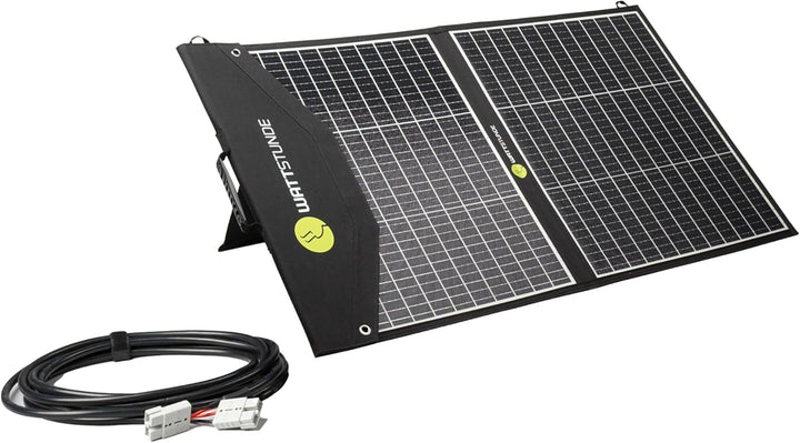 WATTSTUNDE SOLA Ease 100W SunFolder Solartasche - Mobiles 12V Outdoor Solarpanel - faltbares Solarmo