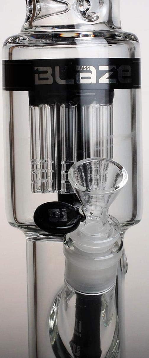 'Blaze''Voodoo' Ice-Bong mit 10-Arm Perkolator, Borosilikatglas, 480mm hoch, 69/51 mm Durchmesser, K