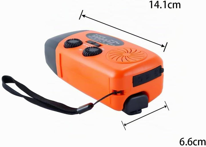 Solarradio, Survival-Handkurbel-Dynamo, AM/FM-Notwetterradio, Für Den Haushalt Und Outdoor-Camping,