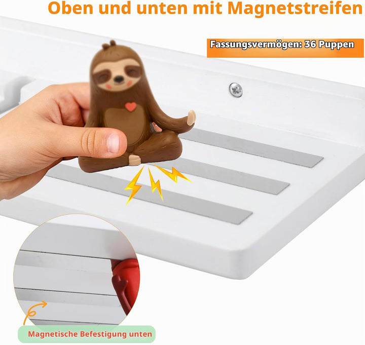 Für Tonies Figuren Regal Magnetisch,für Toniebox Aufbewahrung und Display Regal (für 36 Figuren),Wan