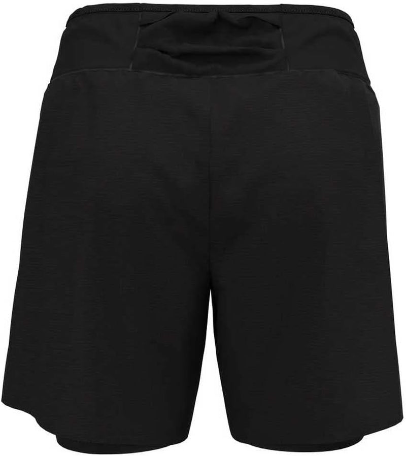 Odlo Damen 2-in-1 Laufshorts X-alp Trail 6 Inch_323451 XS Schwarz, XS Schwarz