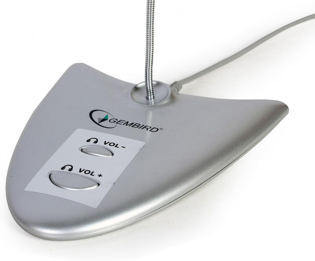 GEMBIRD USB 2.0-Tischmikrofon mit integrierter Soundkarte