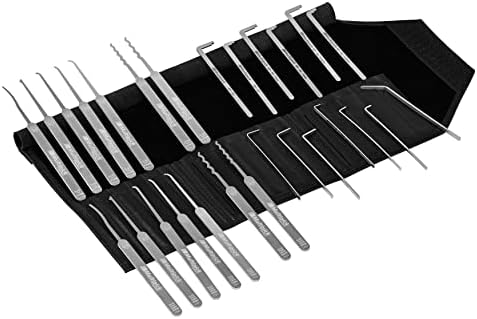 MULTIPICK ELITE 27 Lockpicking Set [27 Teile | 0,4 + 0,6 mm] Lockpick Tool, Schlösser knacken - Lock