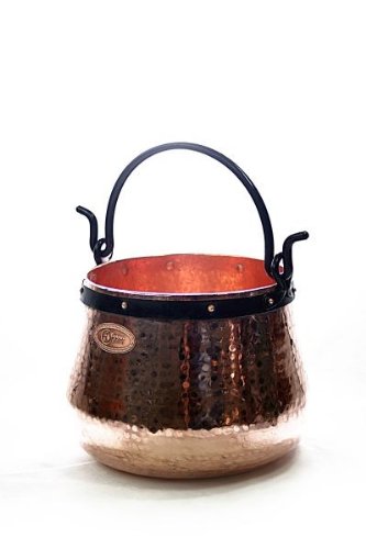 CopperGarden Kupferkessel 20 L mit Henkel I Robuster Kessel aus blankem Kupfer: Ideale Wärmeleitung