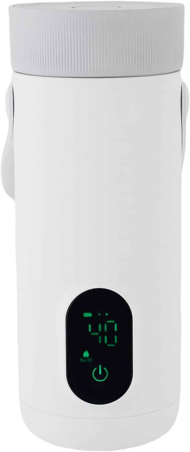 Tonysa Tragbarer Elektrischer Wasserkocher 350 Ml, Edelstahl, 27000 -mAh -Akku, USB Antrieb, für Aut