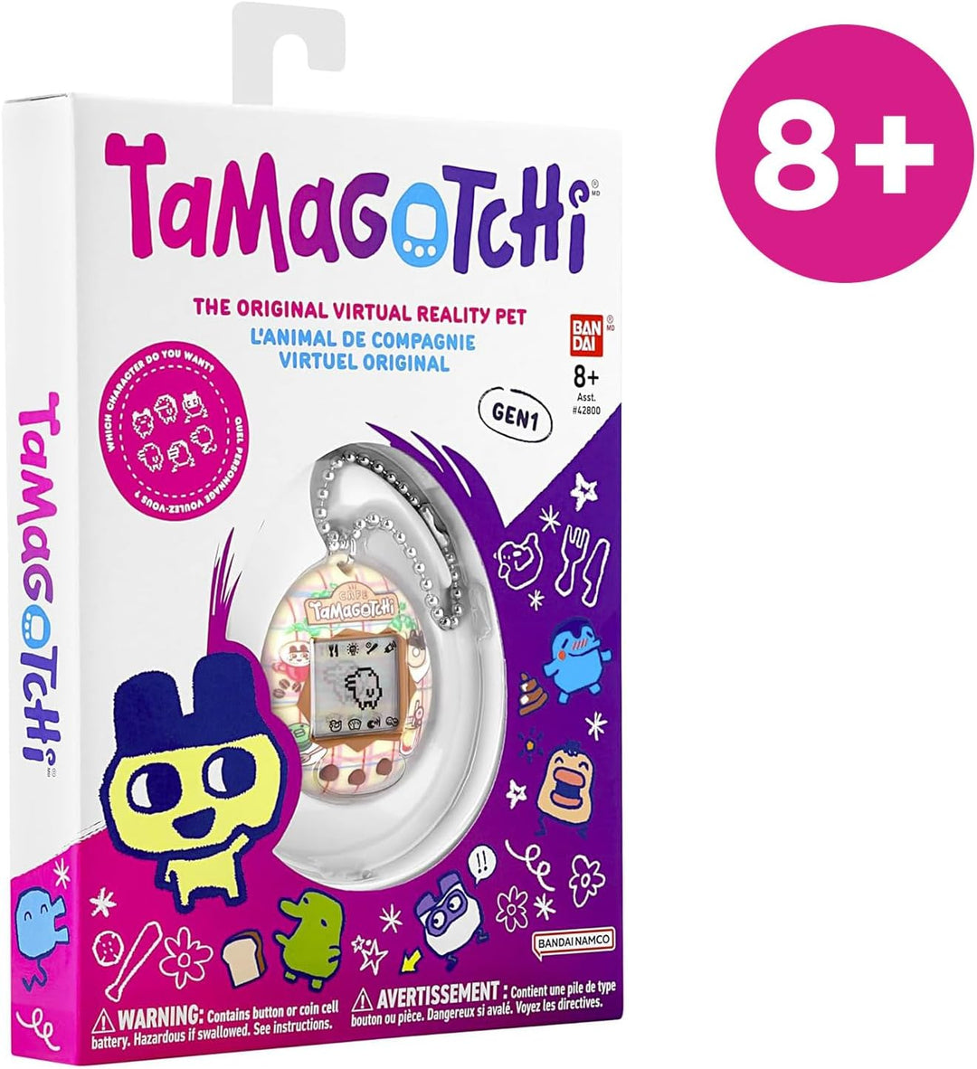 Bandai - Tamagotchi - Original Tamagotchi - Tama Café - Elektronisches virtuelles Haustier mit Farbb