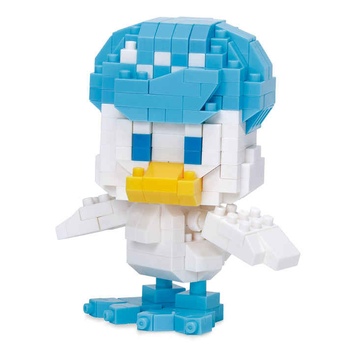 Bandai - Nanoblock - Kwaks (Quaxly) - Pokémon - Mini-Bausteinfigur - Konstruktionsspiel - Bausatz fü
