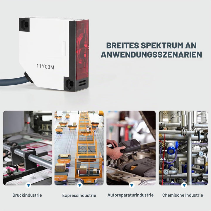 DEWIN Reflexions Lichtschranke, Reflexlichtschranke Photoelektrischer Induktionsschalter E3JK-R4M1 S
