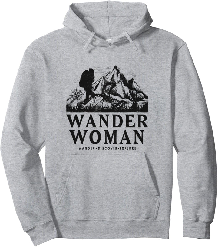 Wanderwoman Wandern Bergwanden Bergsteigen Berge Wander Pullover Hoodie