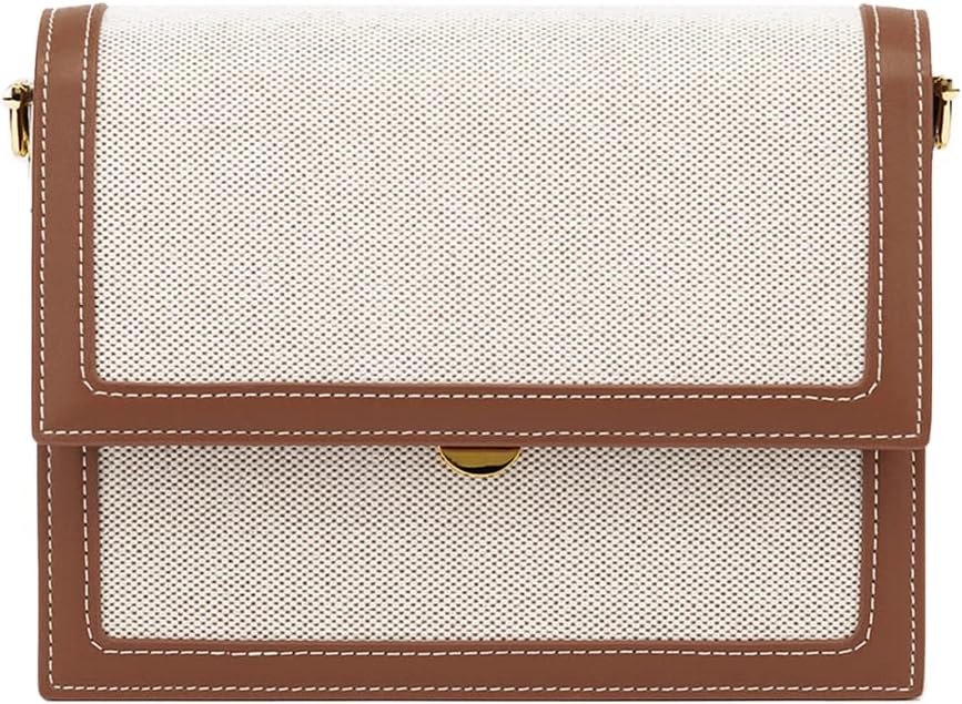 JW PEI Damen Mini Flap Crossbody Beige Leinen, Beige Leinen