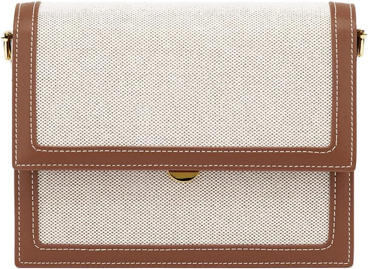 JW PEI Damen Mini Flap Crossbody Beige Leinen, Beige Leinen