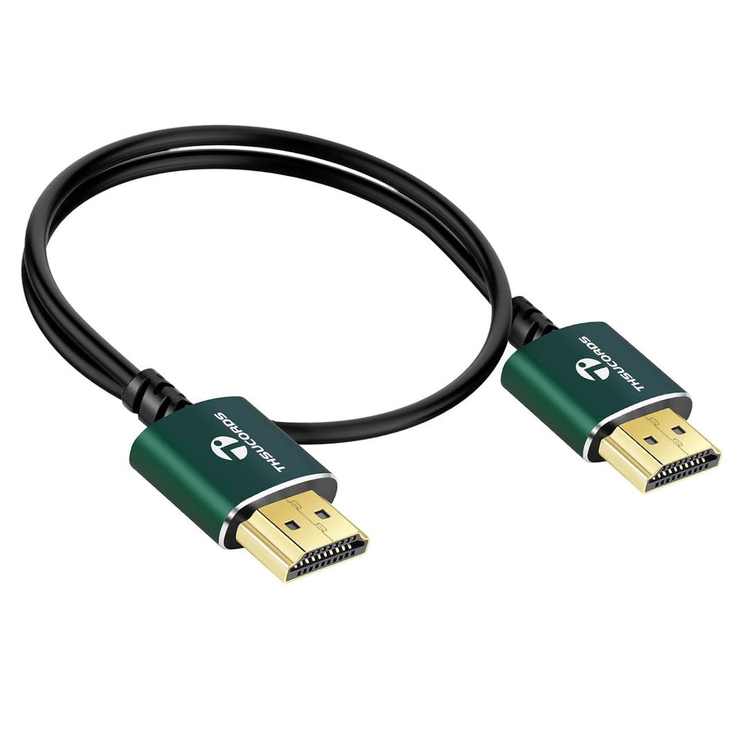 Thsucords Dünnes HDMI auf HDMI Kabel 7,5M 2 Stück, Ultradünnes und Flexibles HDMI Kabel, Unterstützt