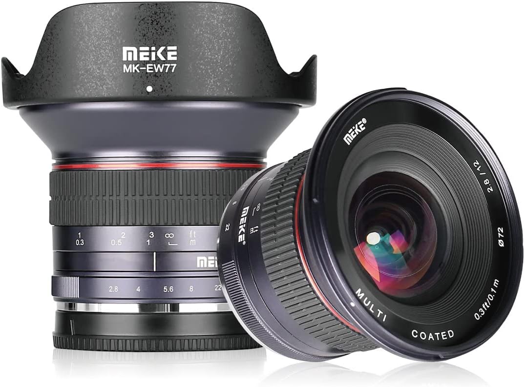 Meike Optics MK 12mm f2.8 Ultra-Weitwinkel Objektiv für Fuji, für Fuji
