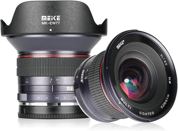 Meike Optics MK 12mm f2.8 Ultra-Weitwinkel Objektiv für Fuji, für Fuji
