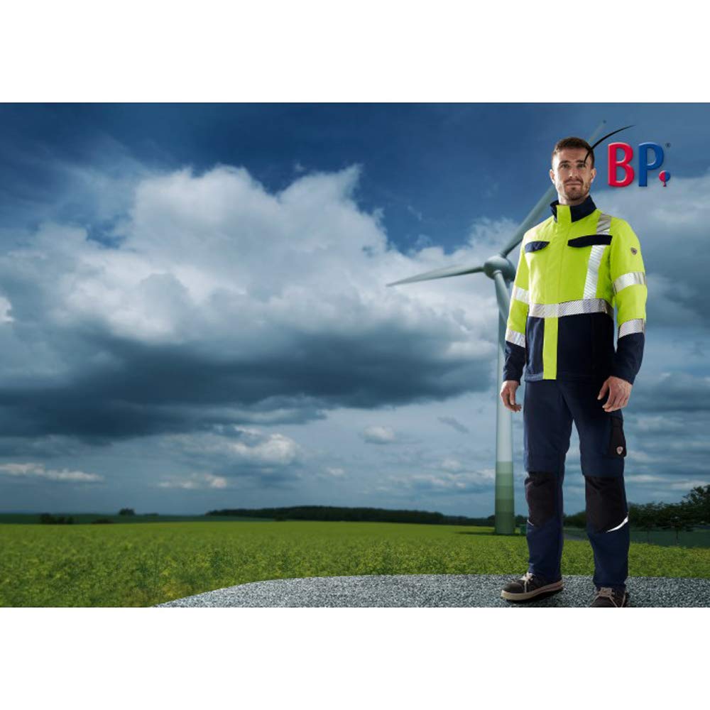 BP 2208-590-6614-52/54l Arbeitsjacke für Männer Stehkragen, Verdeckter Reissverschluss und Druckknop
