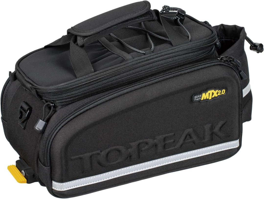 Topeak MTX TrunkBag DX (MTX 2.0) mit TrunkLock – 12,3 L Gepäckträgertasche mit QuickTrack-System, er