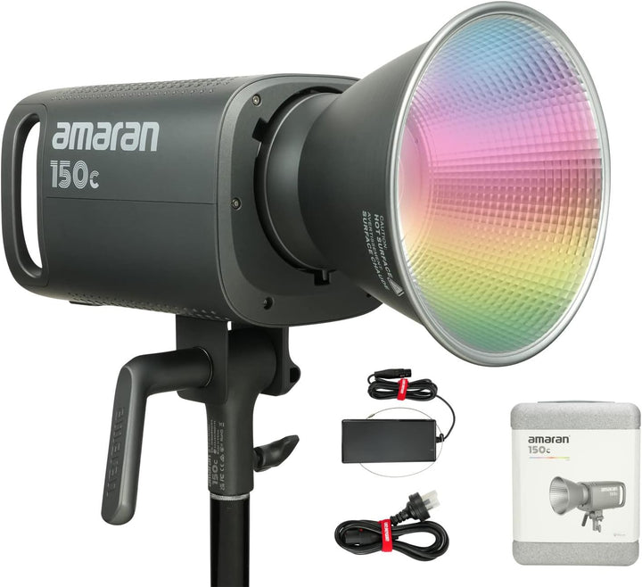 Aputure Amaran 150c RGBWW COB LED Video Dauerlicht 150W CCT 2500K- 7500K Bowens Halterung Punktquell