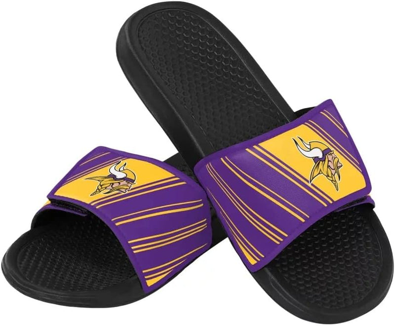 Fanatics Foco NFL Team Legacy Slides Badelatschen 40/41 EU Minnesota Vikings, 40/41 EU Minnesota Vik