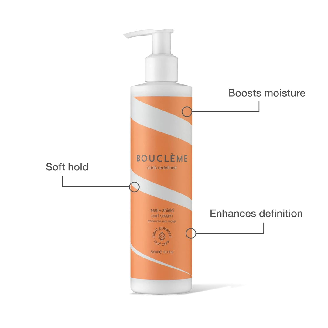 Bouclème Seal + Shield Curl Cream – leichte Lockencreme zum Schutz vor Feuchtigkeit – 96,98% natürli