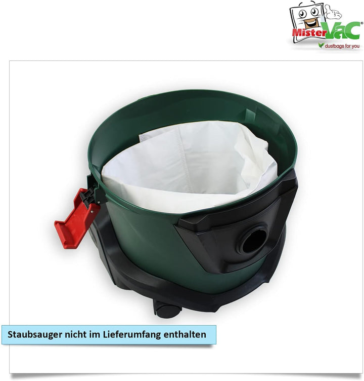 MisterVac Staubsaugerbeutel 10 Stück kompatibel mit Bosch UniversalVac 15