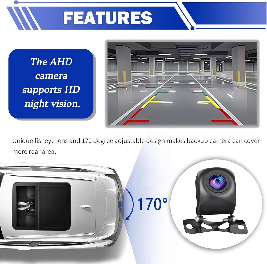 Backup Camera car AHD Rückfahrkamera Kompatibel mit Kttcorlp Radios, Night Vision Waterprof Rückfahr