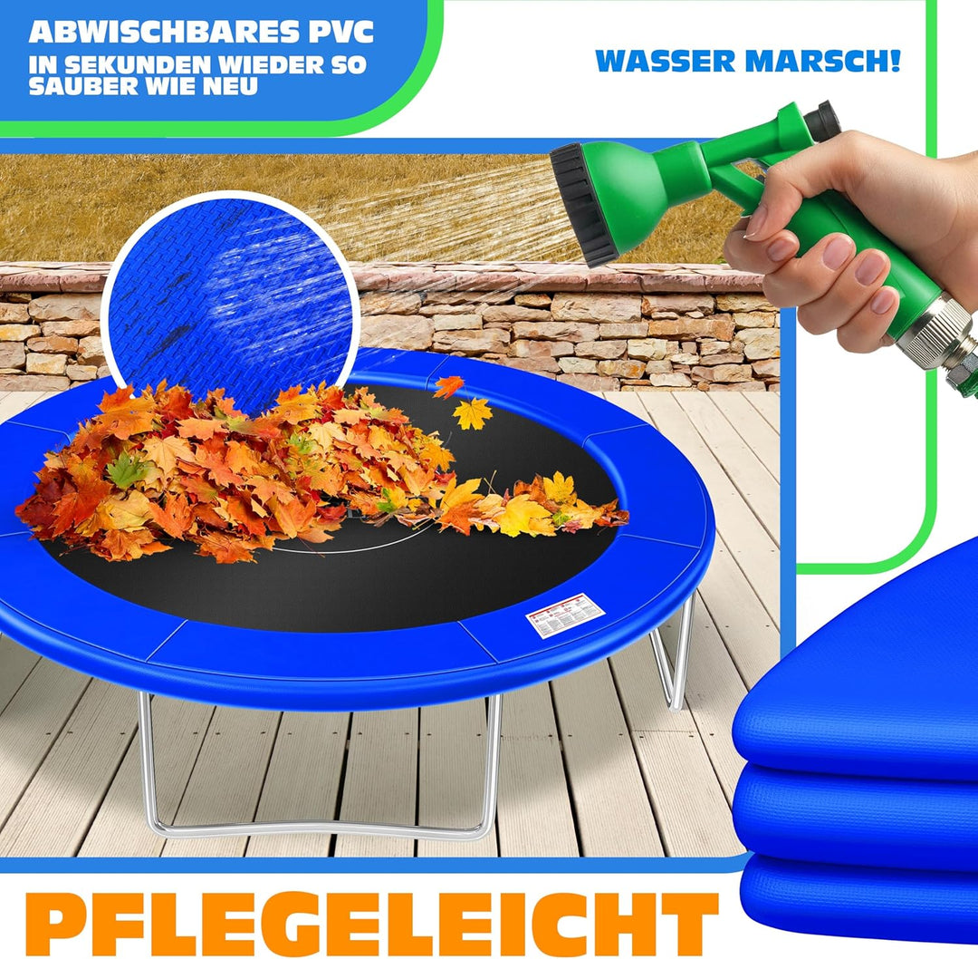 KESSER® - Trampolin Randabdeckung Ø 244, 305, 366, 426 cm, 30cm breit 100% UV-beständig reissfest Fe