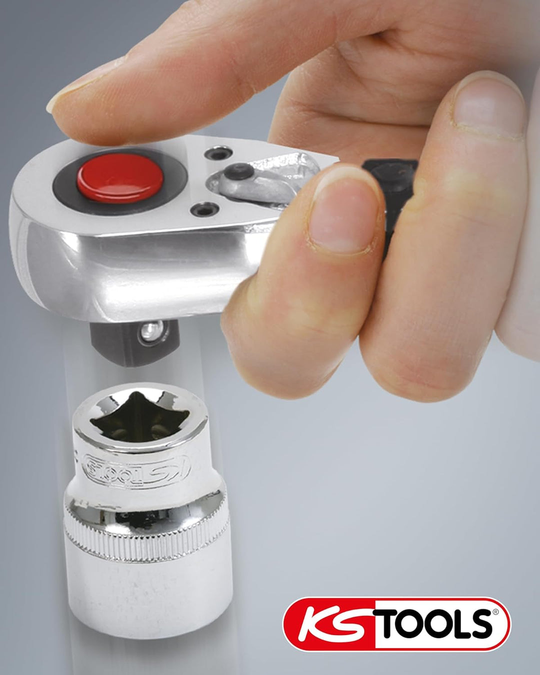 KS Tools Ratschen Drehmomentschlüssel 1/4 Zoll ERGOTORQUEprecision 516.1512 I 5-25 Nm I Mit Doppelsk