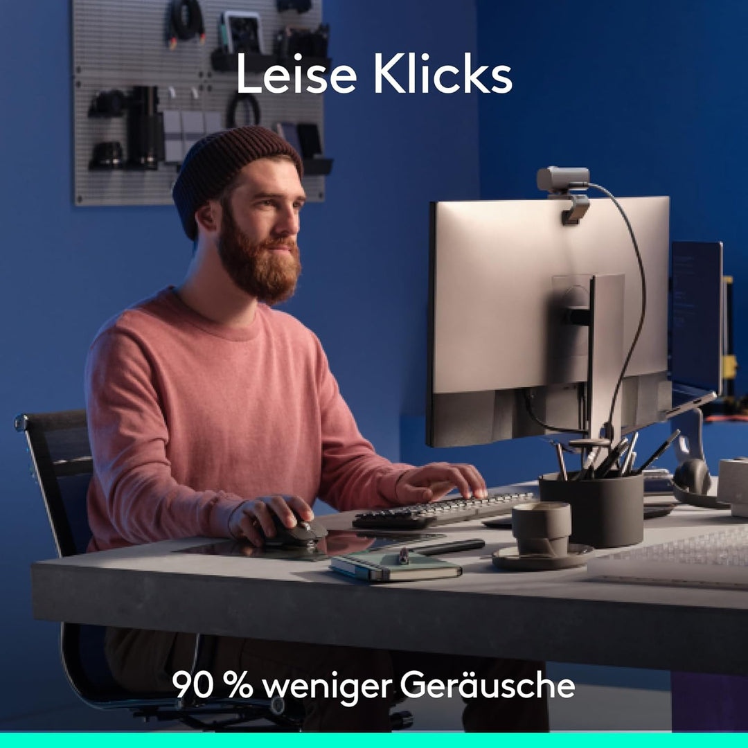 Logitech MX Master 3S 2025 – Bluetooth Kabellose Hochleistungs-Maus, ultraschnelles Scrollen, Ergo,