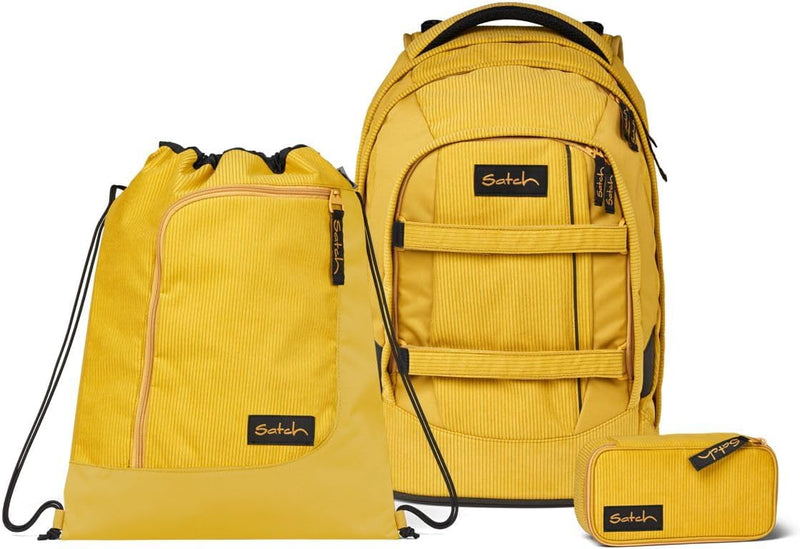 satch Pack Retro Special Edition Schulrucksack Set 3tlg. Retro Honey