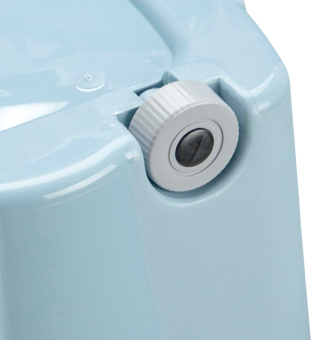 keeeper Piraten-Box, Aufbewahrungsbox mit Rollen und Verschluss, 58 x 37 x 40 cm, Kamil Pure, Blau (