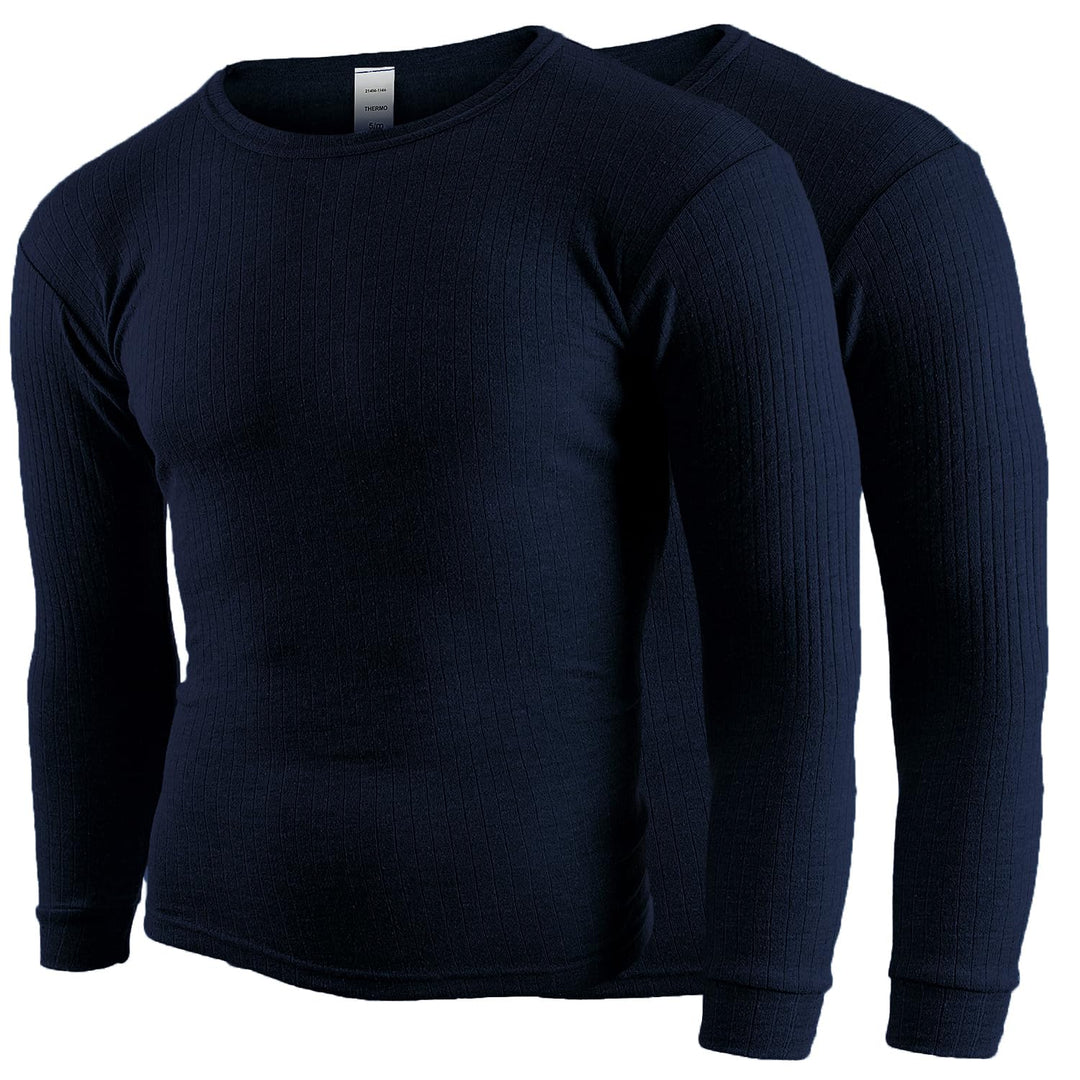 Black Snake® Ski- & Thermounterwäsche Sport Thermounterhemden Langarm Herren - 2 Stück M Blau, M Bla
