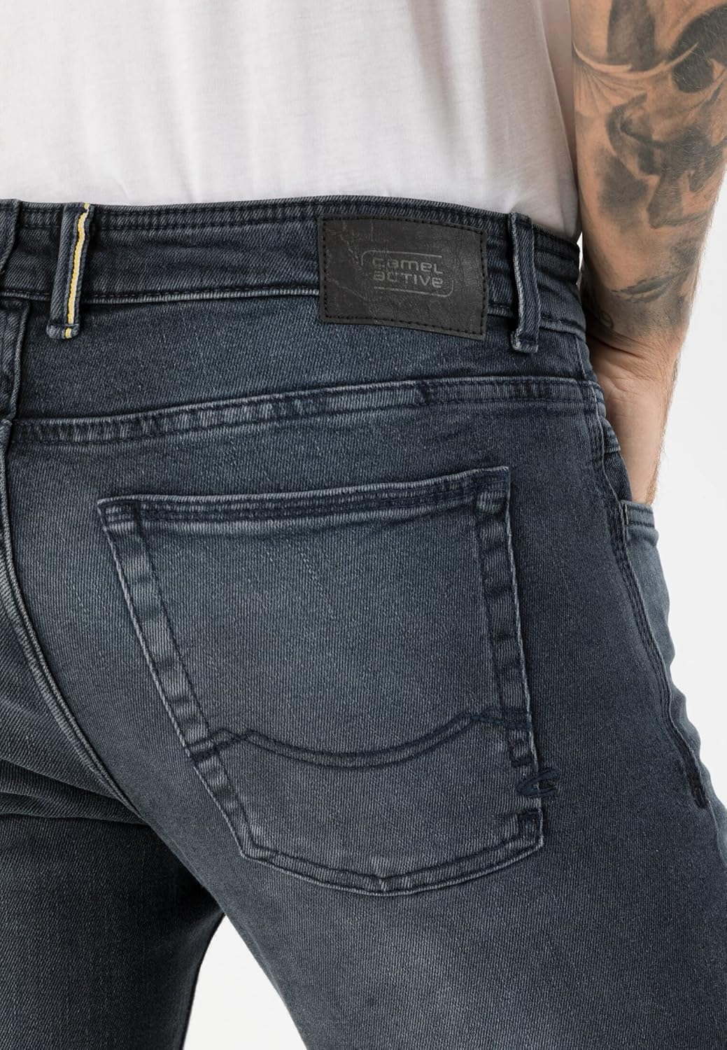 camel active Herren fleXXXactive® Denim in Slim Fit 31W / 30L Dunkelblau, 31W / 30L Dunkelblau