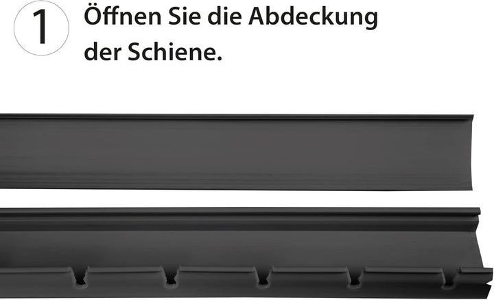 Arsvita Flauschvorhang 160x185 cm in Unistreifen schwarz - grün - weiss, Perfekter Insekten- und Sic