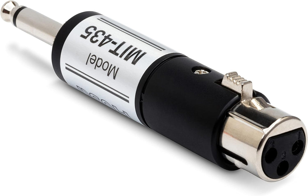 Hosa MIT-435, Impedance Transformer, XLR3F to 1/4 in TS
