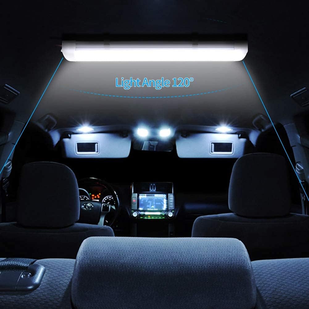 papasbox 4x 108 LED Innenraumbeleuchtung Auto LED, Innenbeleuchtung 12 Volt LED Lampe 12V Lichtleist