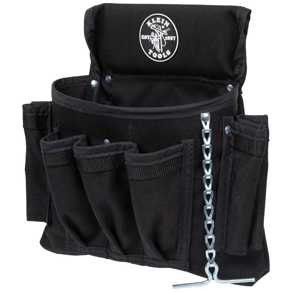 Klein Tools 5719 Powerline 18-pocket schwarz Nylon Elektriker-Werkzeugtasche, 5719