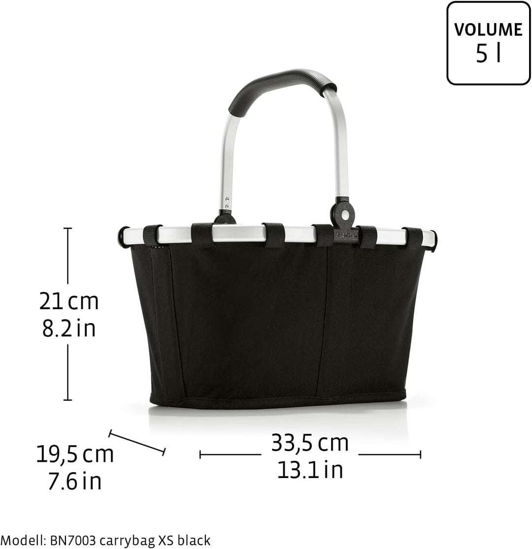 reisenthel carrybag XS – Stabiler Einkaufskorb XS format mit praktischer Innentasche – Elegantes und