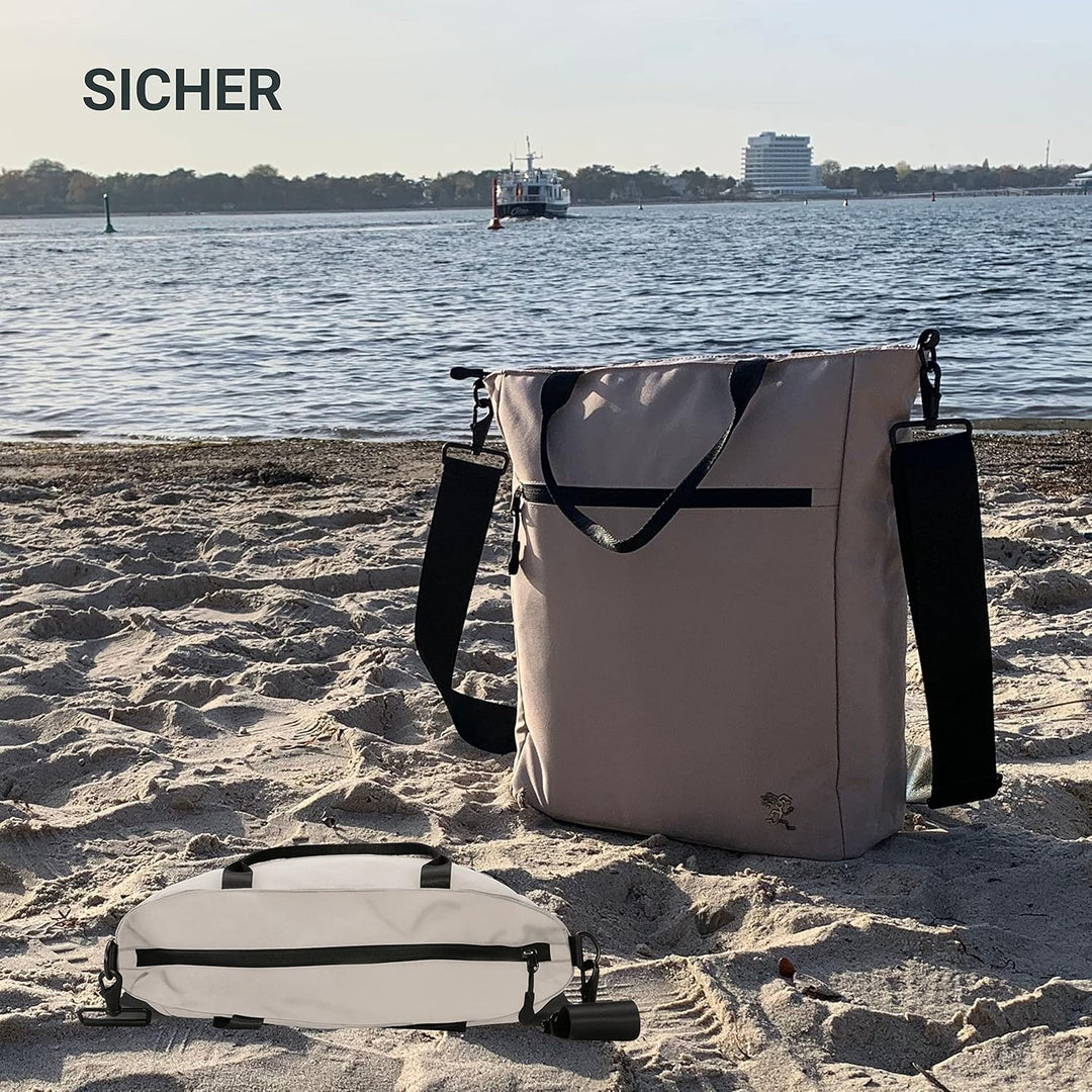 FUCHS & REBELL® Tote Bag JONA – Durchdachte 3-in-1 Laptoptasche mit vielen Fächern: Handtasche, Schu