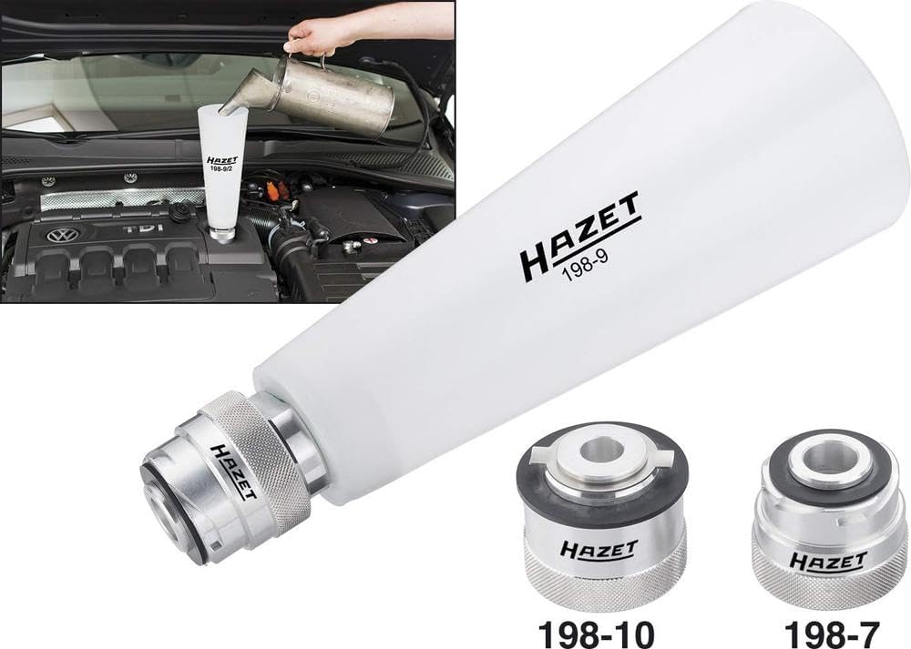 HAZET 198-10/2 Motoröl-Fülltrichter aus Robustem, 1 L