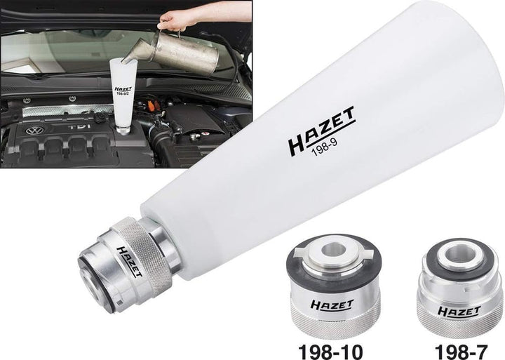 HAZET 198-10/2 Motoröl-Fülltrichter aus Robustem, 1 L