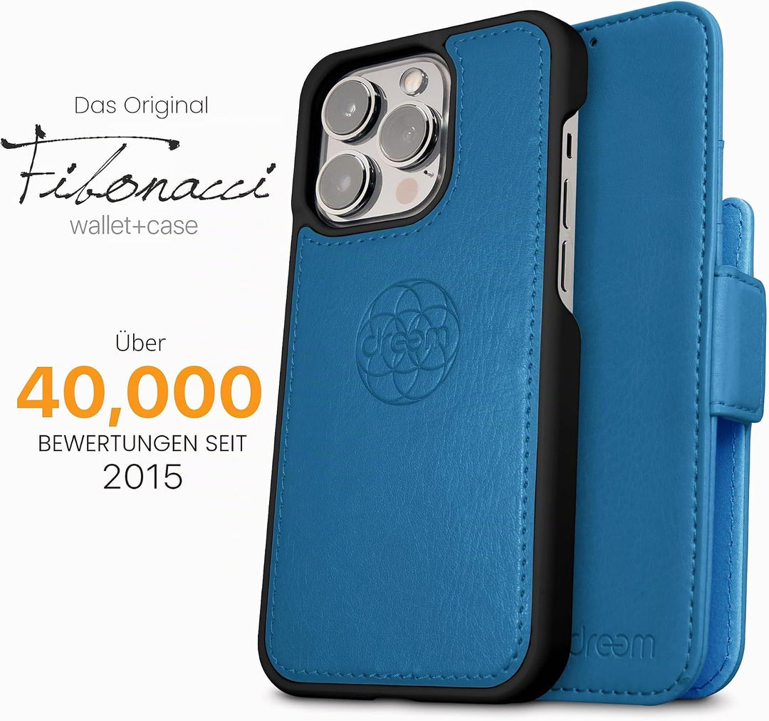 Dreem Fibonacci kompatibel mit iPhone 13 Brieftaschen-Etui / 2-in-1 stossfestes Etui und abnehmbares