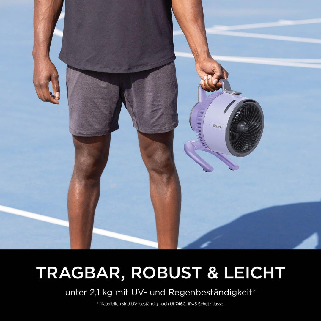Shark FlexBreeze HydroGo Starker Ventilator mit Sprühnebel, Kühlung für drinnen & draussen, leise &