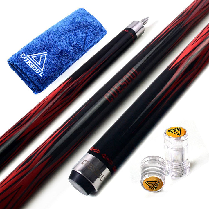 DHOLE CUESOUL 58 "2 Piece Maple Billiard Queue 19 Unzen Schwarz 11.5mm, Schwarz 11.5mm