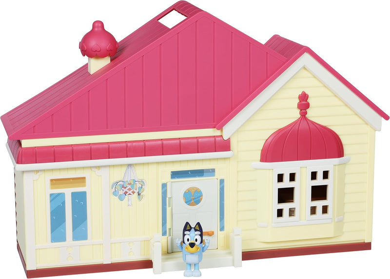 Bluey Familienhaus-Spielset inklusive 6 cm Bluey-Figur - offizieller Bluey-Sammelartikel Einzelbett