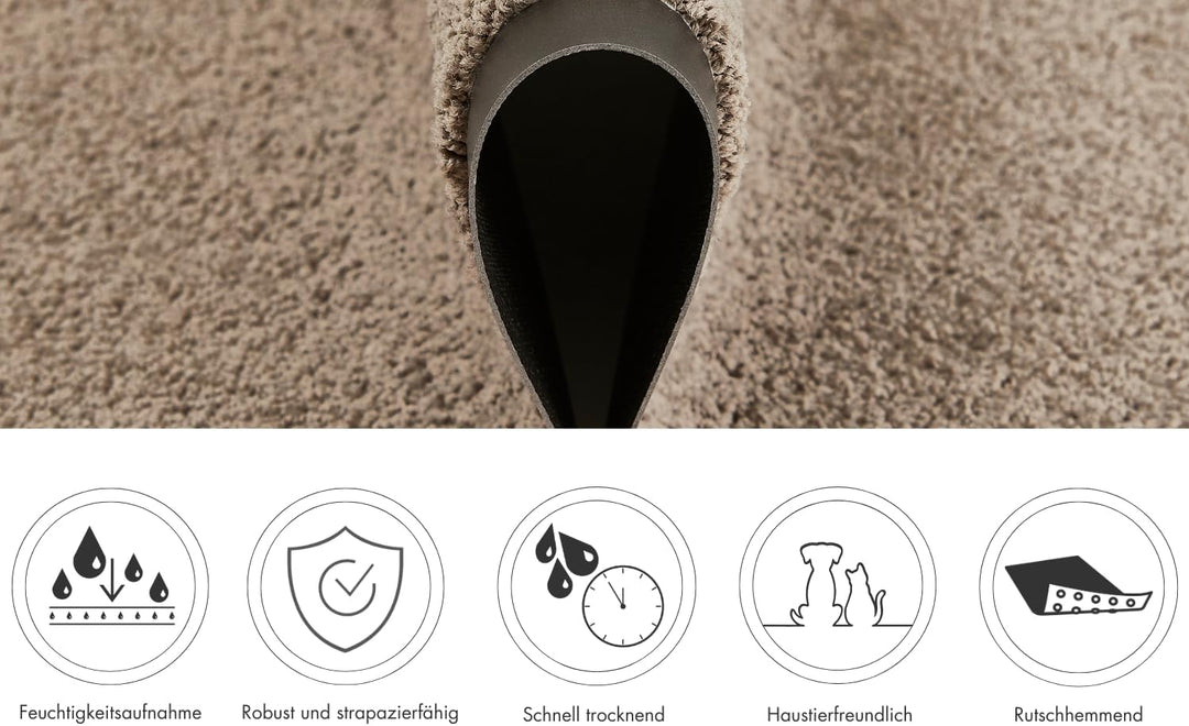 andiamo Fussmatte Verdi - Schmutzfangmatte für den Hauseingang - ideal als Fussmatte innen oder als