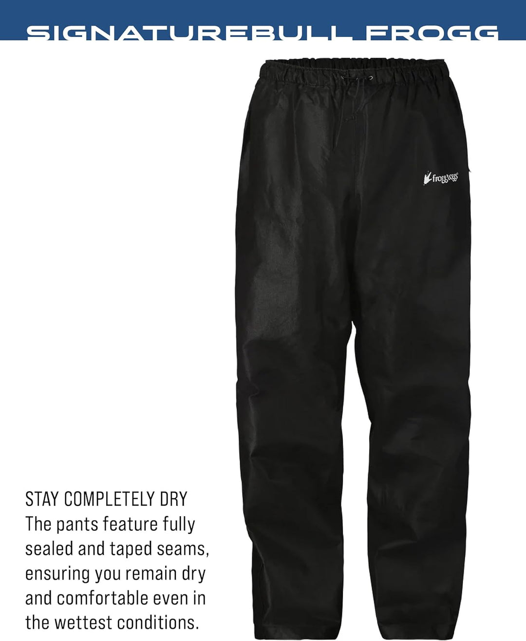 frogg toggs Herren Regenbekleidung Bull Frogg Waterproof Rain Pant M Schwarz, M Schwarz
