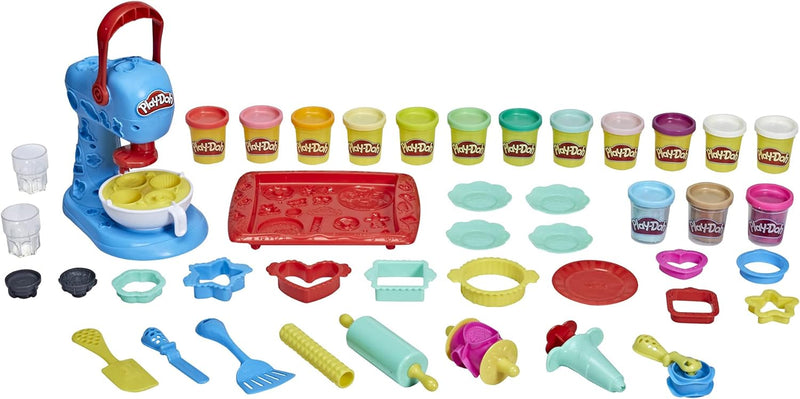 Play-Doh Kitchen Creations Küchenmaschine und Plätzchen-Party Spielset für Kinder ab 3 Jahren mit 15