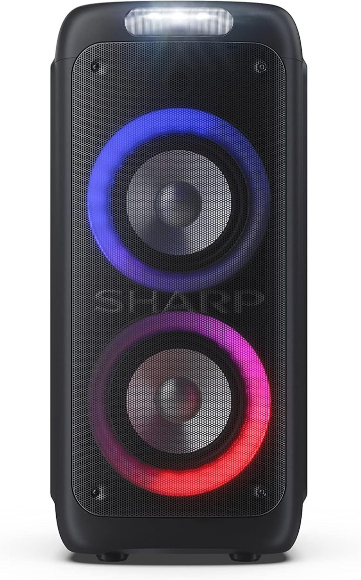 SHARP PS-949 XParty Street Beat – Tragbarer 200W Bluetooth Party-Lautsprecher mit LED-Lichtern, spri
