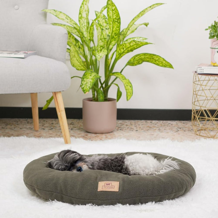 Ferplast Cuscino Cane e Gatto RELAX MICROFLEECE, Cuccia in Caldo e Soffice Micropile per Taglia Medi