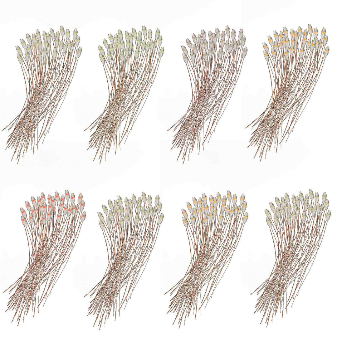 Evemodel 240Stk. Vorgelötet Micro Wasserdicht SMD Led Gemischte Farbe Bauform 0603 20cm